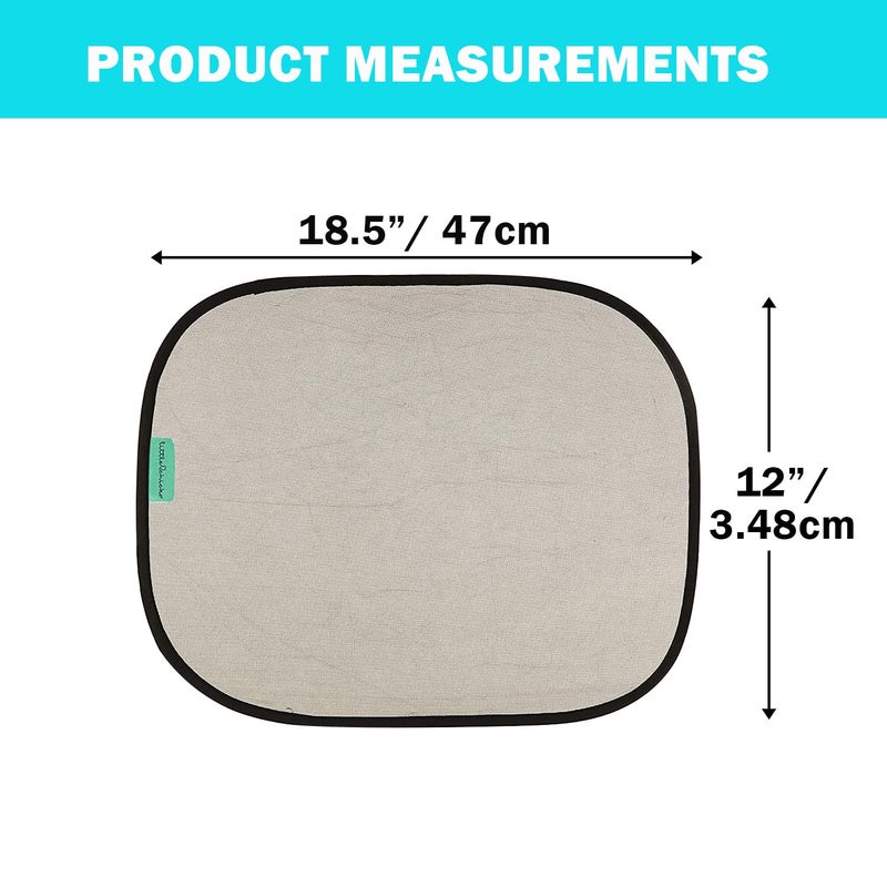Little Chicks Static Cling Car Window Shades UPF 50+ Sun Protection - 2 Pack - Model CK103 - Image 4
